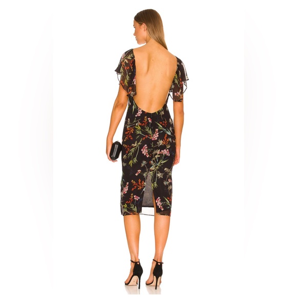 Revolve Posh Dress in black floral - Picture 2 of 2